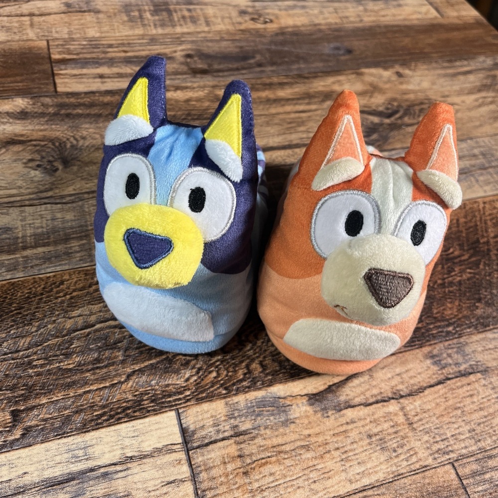 Bluey Bingo Slippers‎ Toddler Size 7-8 Puppy Dog Cartoon Disney